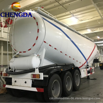 Chengda 45m3 54 Ton Wax Polishing Loading Weight Bulk Cement Semi Trailer For Sale
